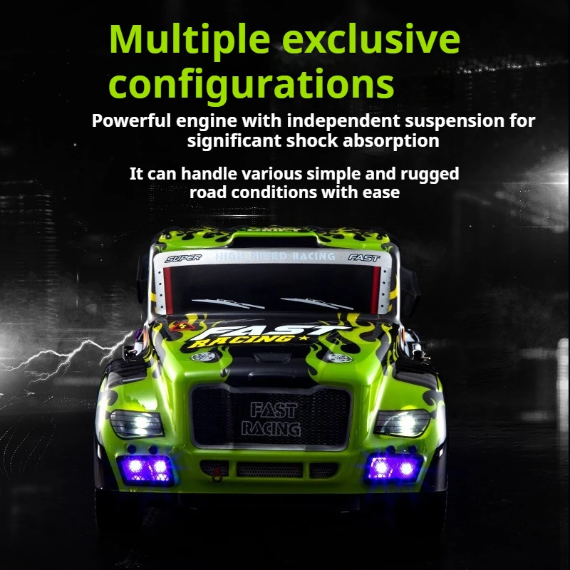 New 1/16 16304 16305 Rc Car 2.4g 4wd High Speed Brushled Motor Racing Drift Toys With Night Led For Kids And Adults Gift