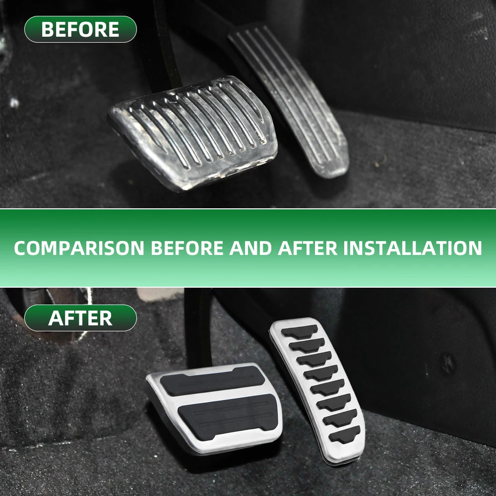 Car Gas Brake Pedal Cover for Land Rover Freelander 2 2007-2014 AT Accelerator Brake Foot Pedal Pad Trim Interior Accessories
