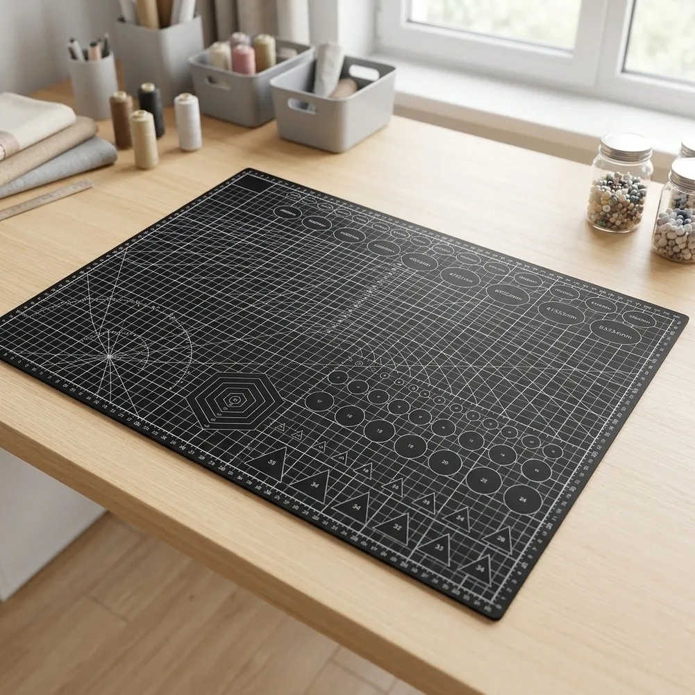 Waterproof Cutting Mat Sewing Pad Washable Material Robust 3mm Depth Clear Scale Printed Multi-Purpose Usage For Sewing