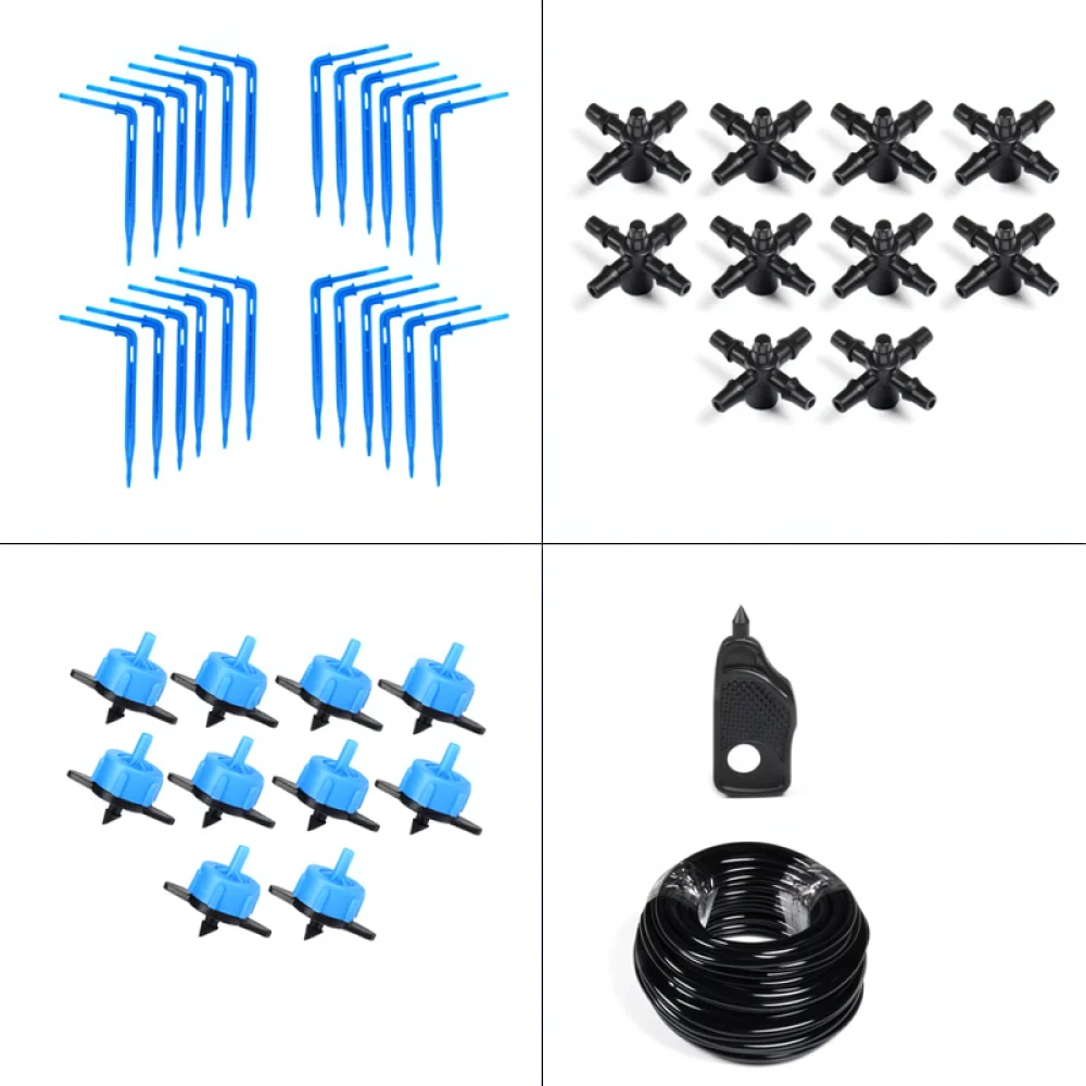 Garden Drip Watering System For Potted Plants Irrigation Emitter Flow Stabilizer Connector Greenhouse Tools