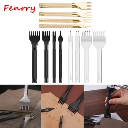 Fenrry – jeu de poinçons d'espacement 3/4/5/6mm pour trous de cuir, outil de laçage, couture, bricolage, outils d'artisanat du cuir 1/2/4/6