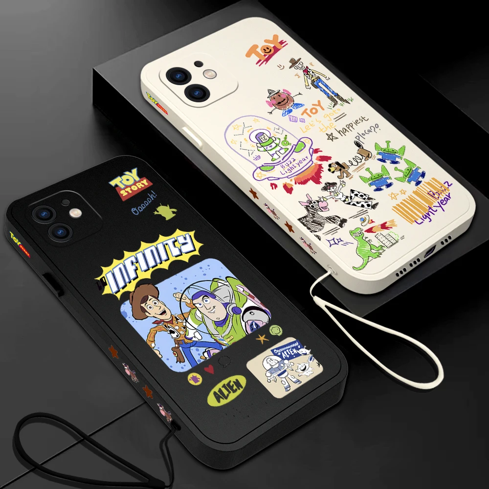 

Buzz Lightyear Woody Alien Phone Case For Xiaomi Poco M5 X5 F5 F4 X4 M4 F3 X3 M3 F2 X2 Pro C40 4G 5G GT Liquid Silicone Cover