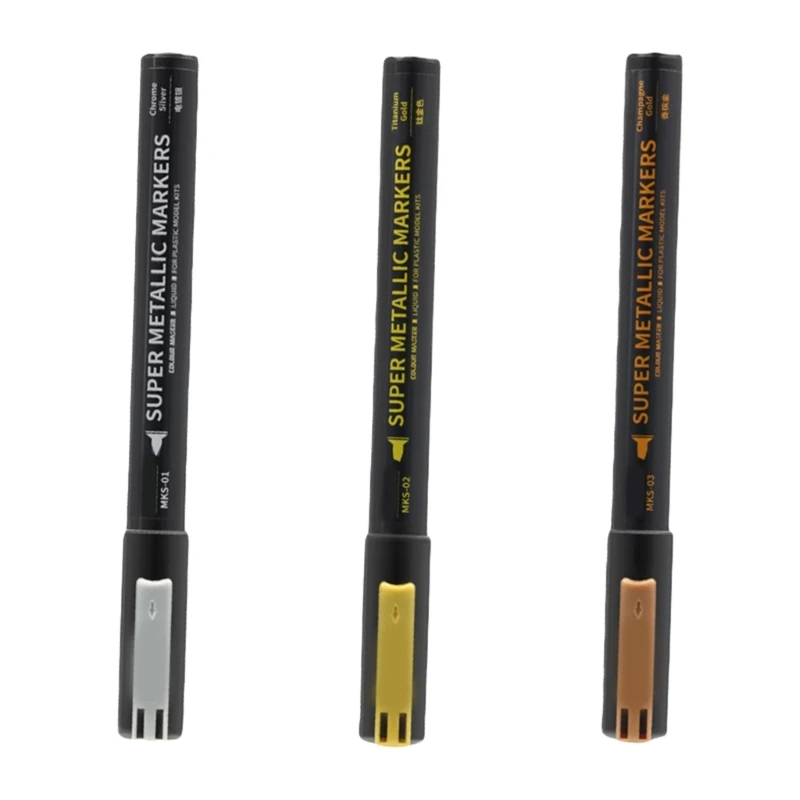 

Bright Color Paint Pens Metallic Marker Brush Pen For Long Lasting Model Surfaces Scratch Repairing Tool