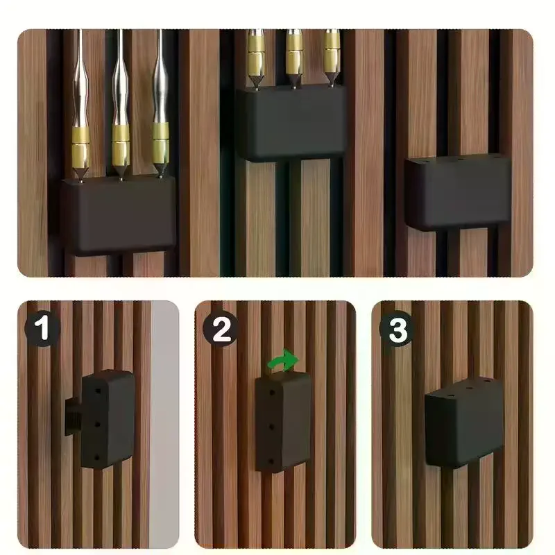 

3Pcs Dart Rack No Drilling Soundproofing Board Dart Holder Darts Storage Holder For Home Office Recording Studio Foam Boards