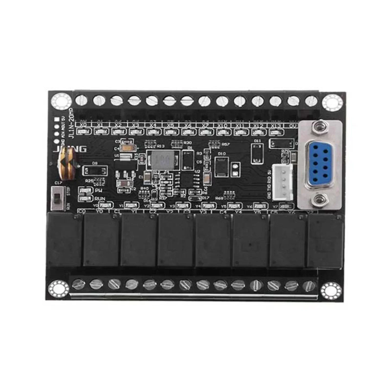 PLC Industrial Control Board FX1N-20MR 12 Input 8 Output Programmable Controller  For Test Measurement Tool Accessory