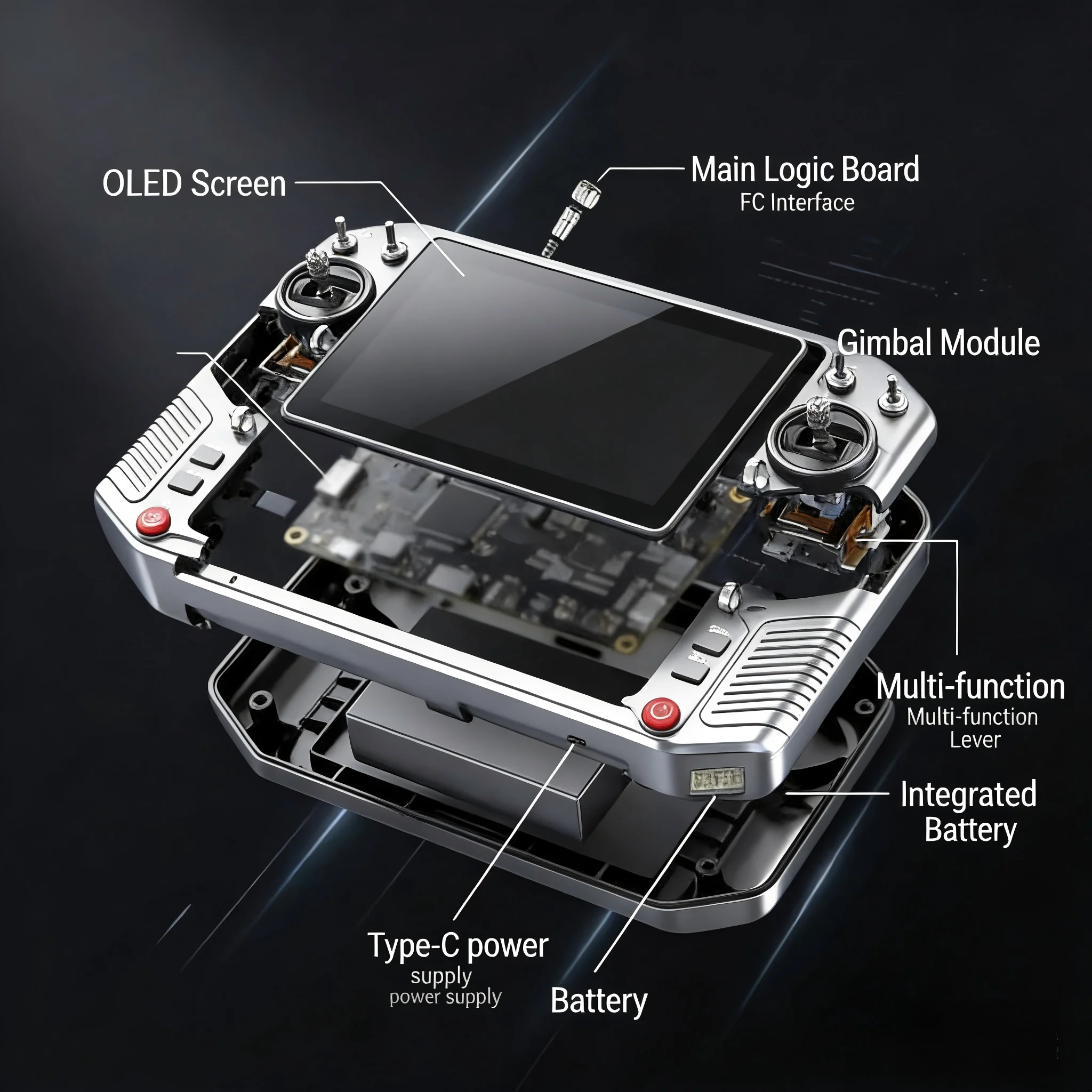

Optical Fiber Remote Controller Integrated Optical Fiber Video Transmission Ground Station with Freely Adjustable Rudder