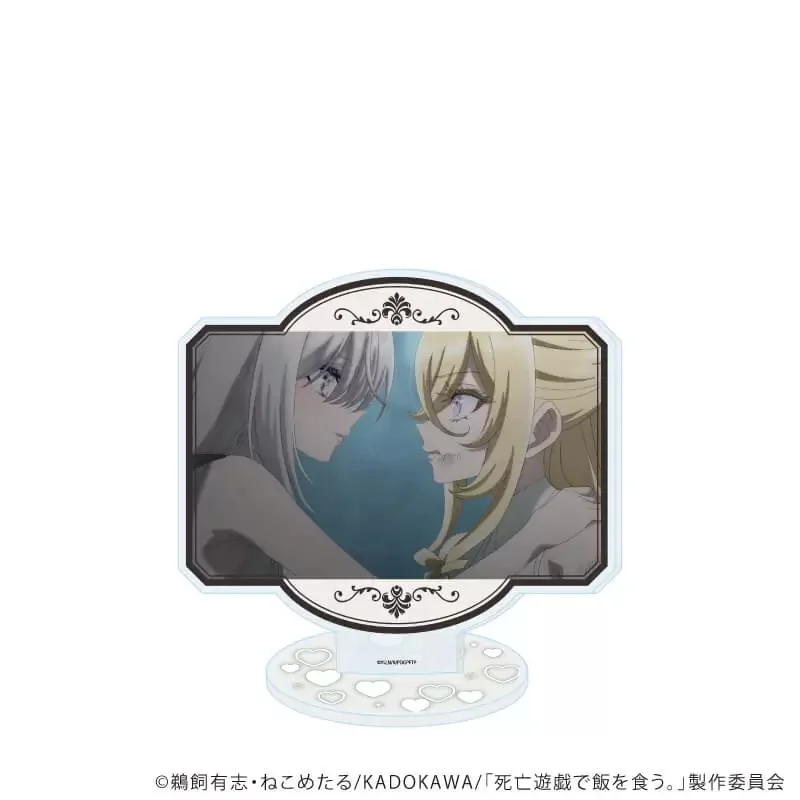 Anime Playing Death Games to Put Food on the Table Yuki Acrylic Figure Stand Model Plate Keychains Bedroom Decoration
