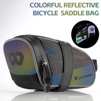 Colorful Lightwear Bike Saddle Bag 1.8L Waterproof MTB Road Bicycle Bag Reflective Cycling Accessory