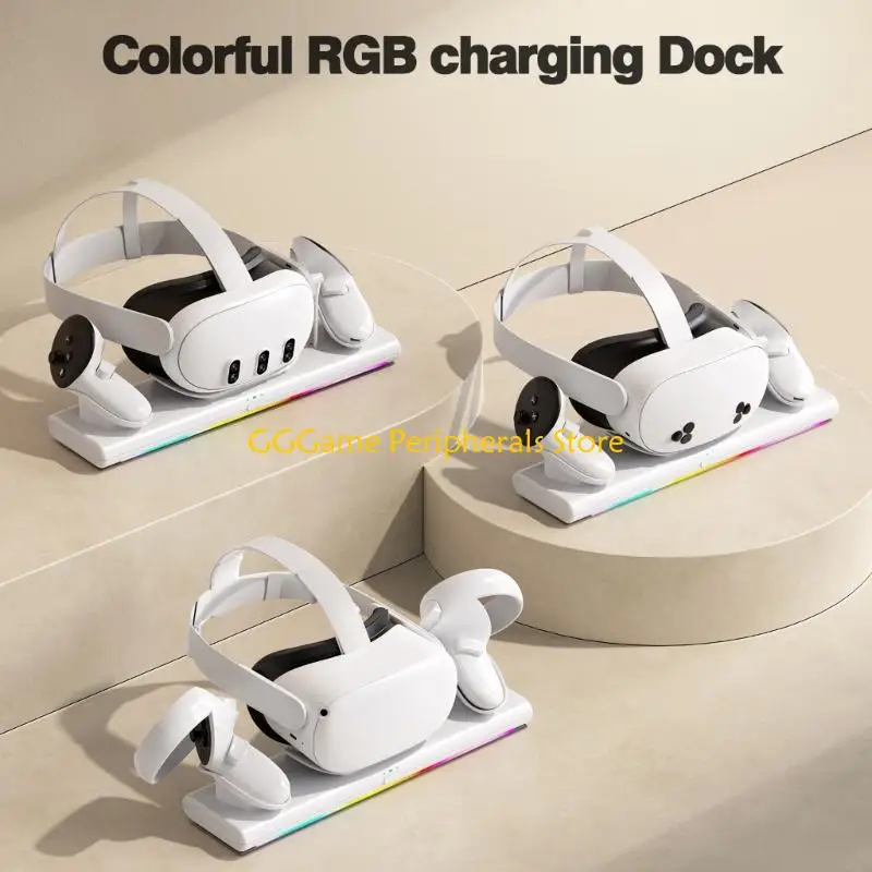 

U55B Gaming arrange 3 Energy Dock With 2 Rechargeable Units And USB Type C Cable For Quick Safe Charging