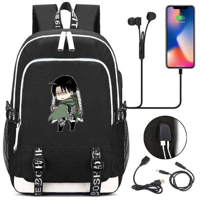 Anime Attack On Titan Scout Regiment Backpack Teenarges Schoolbag Shoulder Bag Girls Boy Fashion Laptop Travelbags Mochila