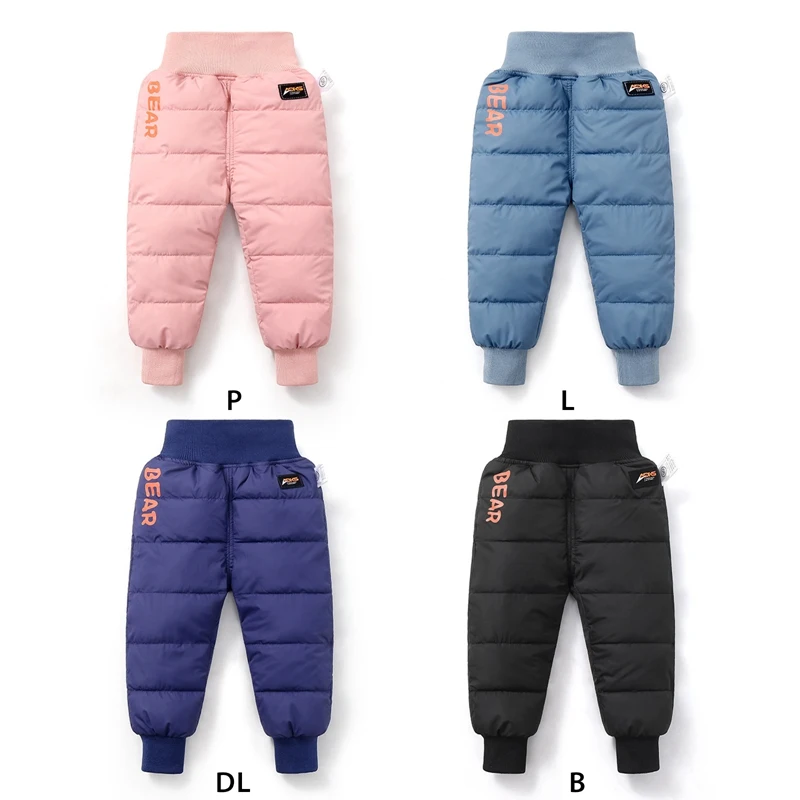 Premium Down Cotton Pants for Kids: Cold-Proof Style for Boys and Girls, 1-5 Years