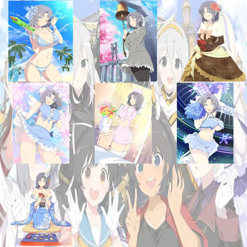 Senran Kagura 15CM Game Peripherals Acrylic Standee Clear Vivid Print With Base Tabletop Decoration Collectible Keychain