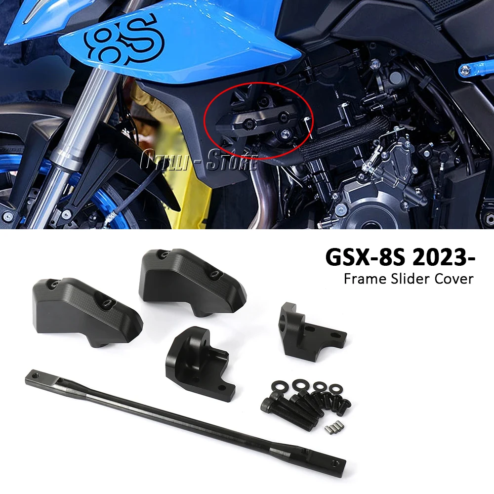 For Suzuki GSX-8S GSX8S GSX 8S 2023 2024 Frame Slider Crash Protector Motorcycle Accessories Falling Protection Kit