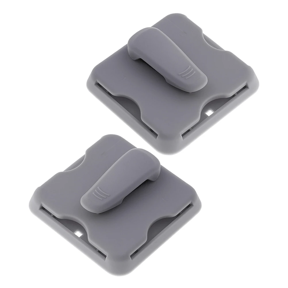 

2Pcs Car Sunshade Clips Grey Sunglasses Organizer Automotive Interior Bracket Durable Plastic Multi Pocket Visor For Cards