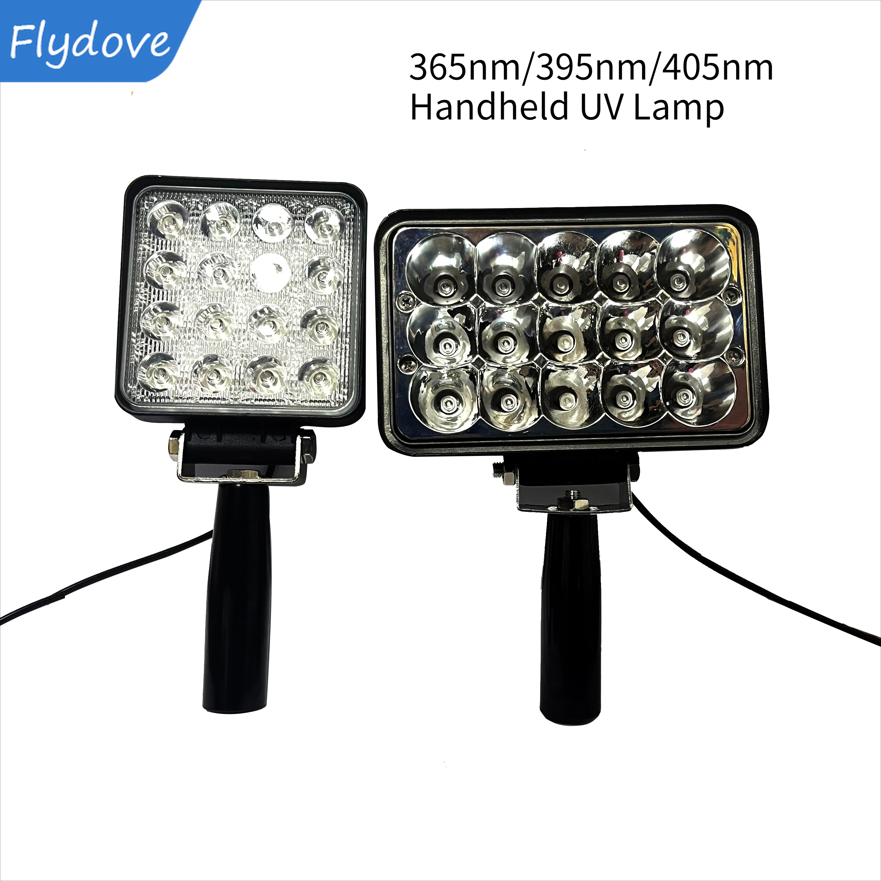 Led الضوء الأرجواني 36nm 39nm 40nm مقبض الأشعة فوق البنفسجية علاج مصباح كريستال قطرة الغراء الراتنج طلاء حبر لوحة لاصقة بدون ظل الطباعة