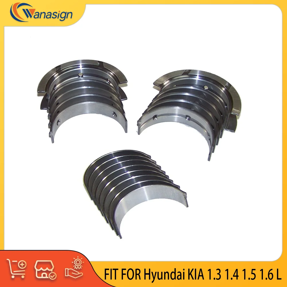 STD Engine Main & Con-rod Bearing Set Fit Kit For Hyundai KIA  1.3 1.4 1.5 1.6 L GAS CVVT HEV 1.3L 1.4L 1.5L 1.6L 1991-2014