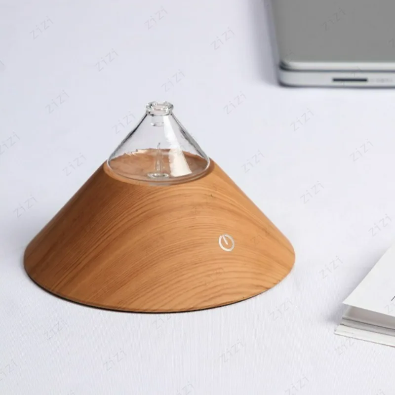 Waterless Aroma Diffuser Cool Mist Essential Oil Diffuser Fuji Mountain Wood Grain Air Fragrance Machine for Home Office