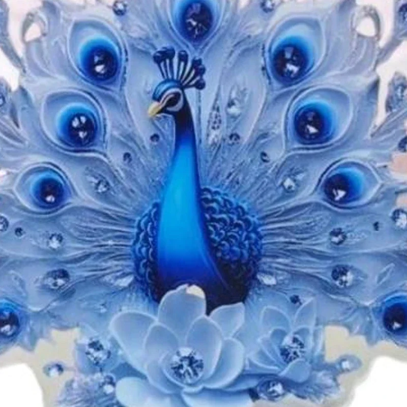 

1pc 10cm Desktop Decor Peacock Figure Peacock Decor For Office Housewarming Gift Desktop Decor Ornament