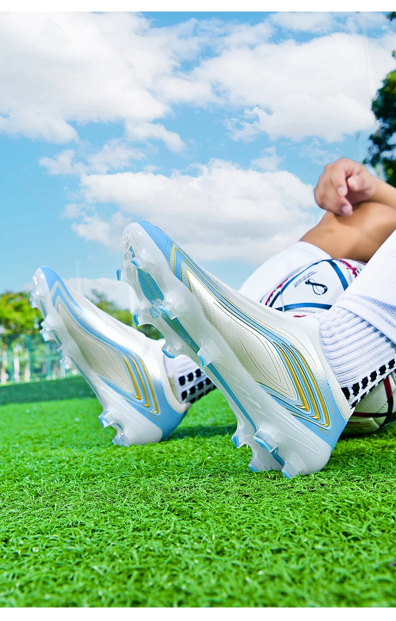 Neue Fußballschuhe für Herren und Damen, Unisex, Bestseller, Futsal, Ultraleicht, TF/FG, Professionelle, Hochwertige Fußballschuhe, Stollenschuhe, Sneakers – Detail 4