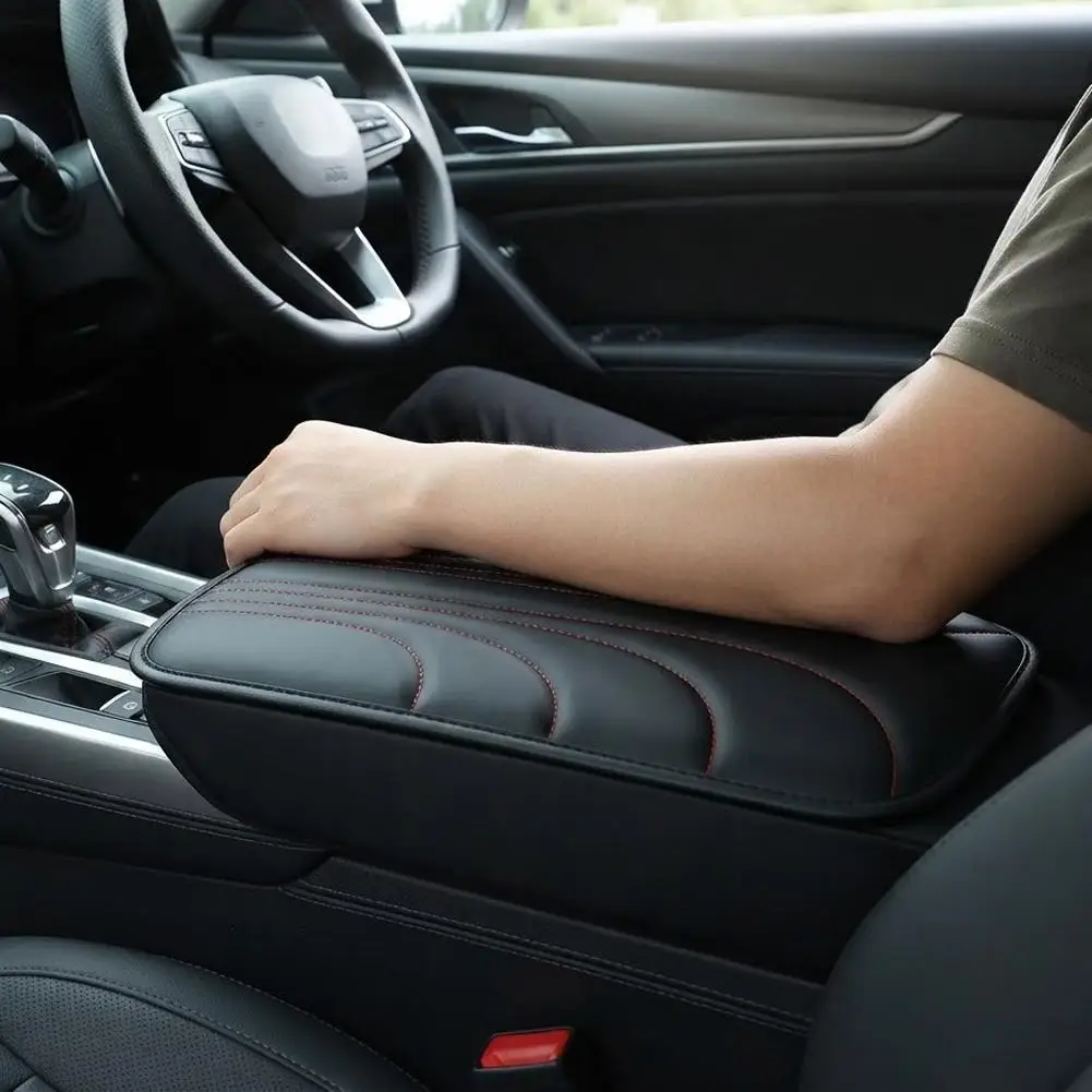 Universal Car Armrest Box Cushion Elbow Support Pillow Hand Rest Cover - Soft Comfortable Car Interior Accessory
