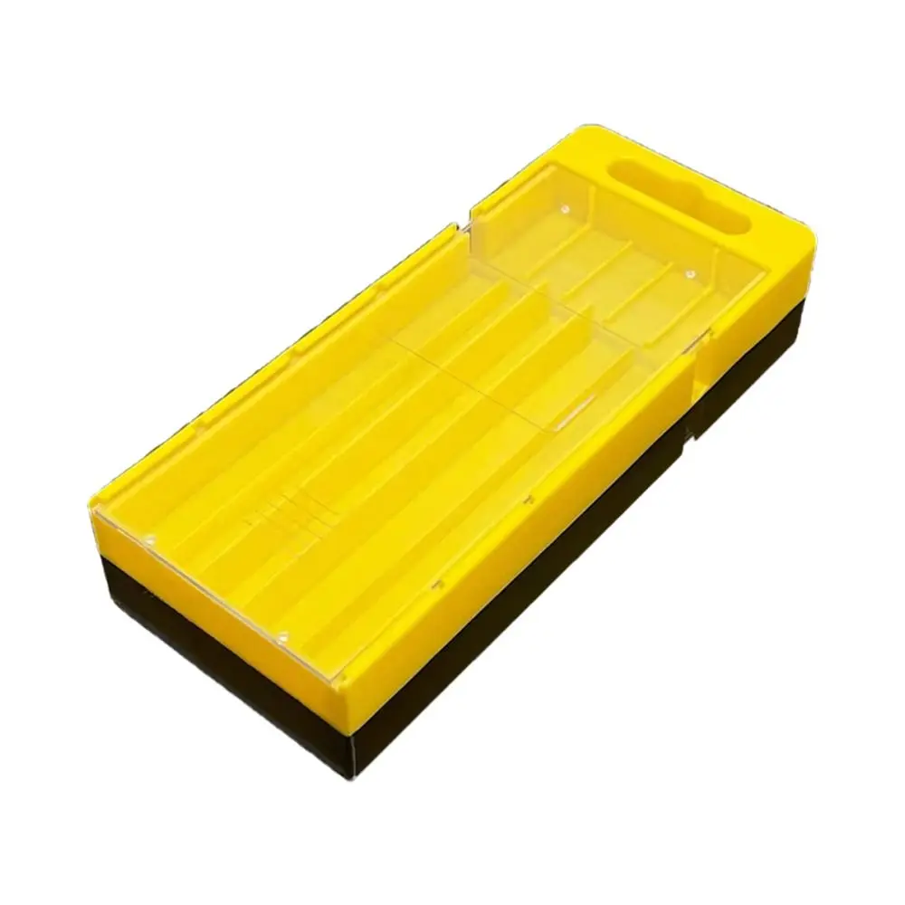 1Pcs Plastic Drill Bits Storage Box Pull-out 5/10 Grids Tool Parts Storage Case Multi-gauge Hardware Tool Box
