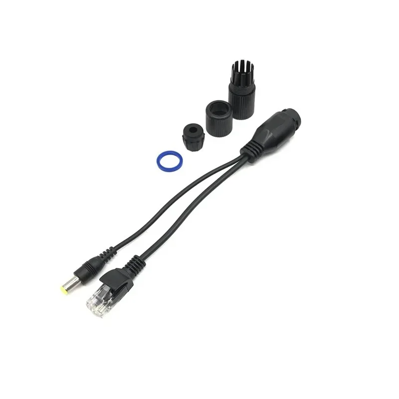 Power over Ethernet for IP Camera with IEEE 802.3af Standard, 10/100M, 12V1A Output, 5.5x2.1mm Connector, Waterproof PoE Splitte