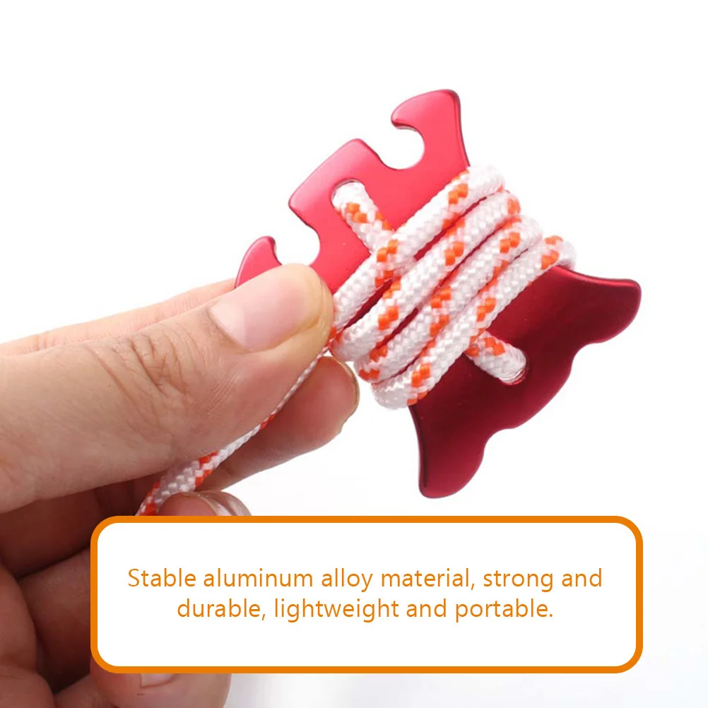 

10Pcs Multifunctional Tent Rope Fixers Wearresistant Adjustable Lightweight Outdoor Gear Portable Rope Buckles