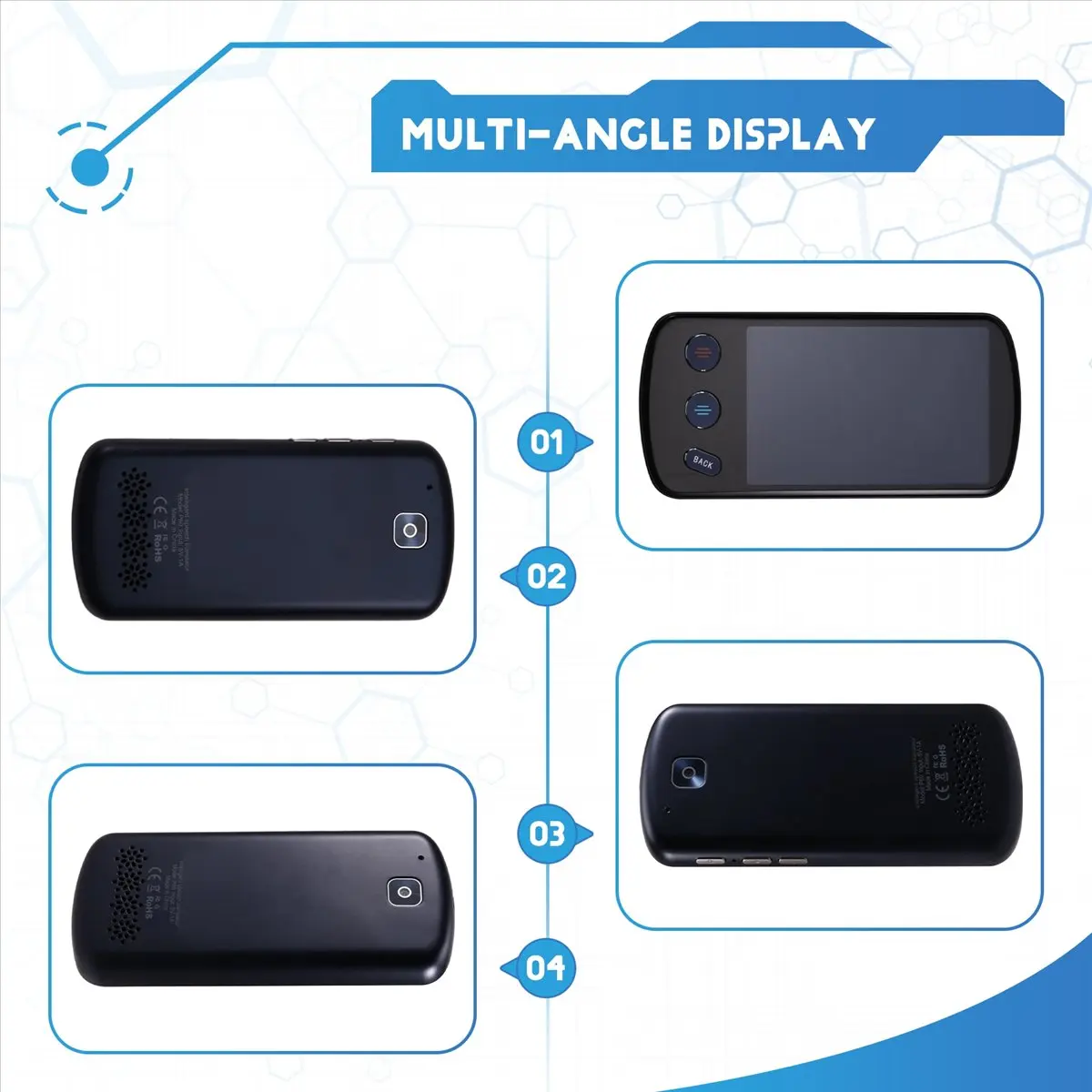 HowAA87 P60 Portable Audio Translator 138 Language Translating Offline in Real Time Smart AI Voice Photo Translating Device