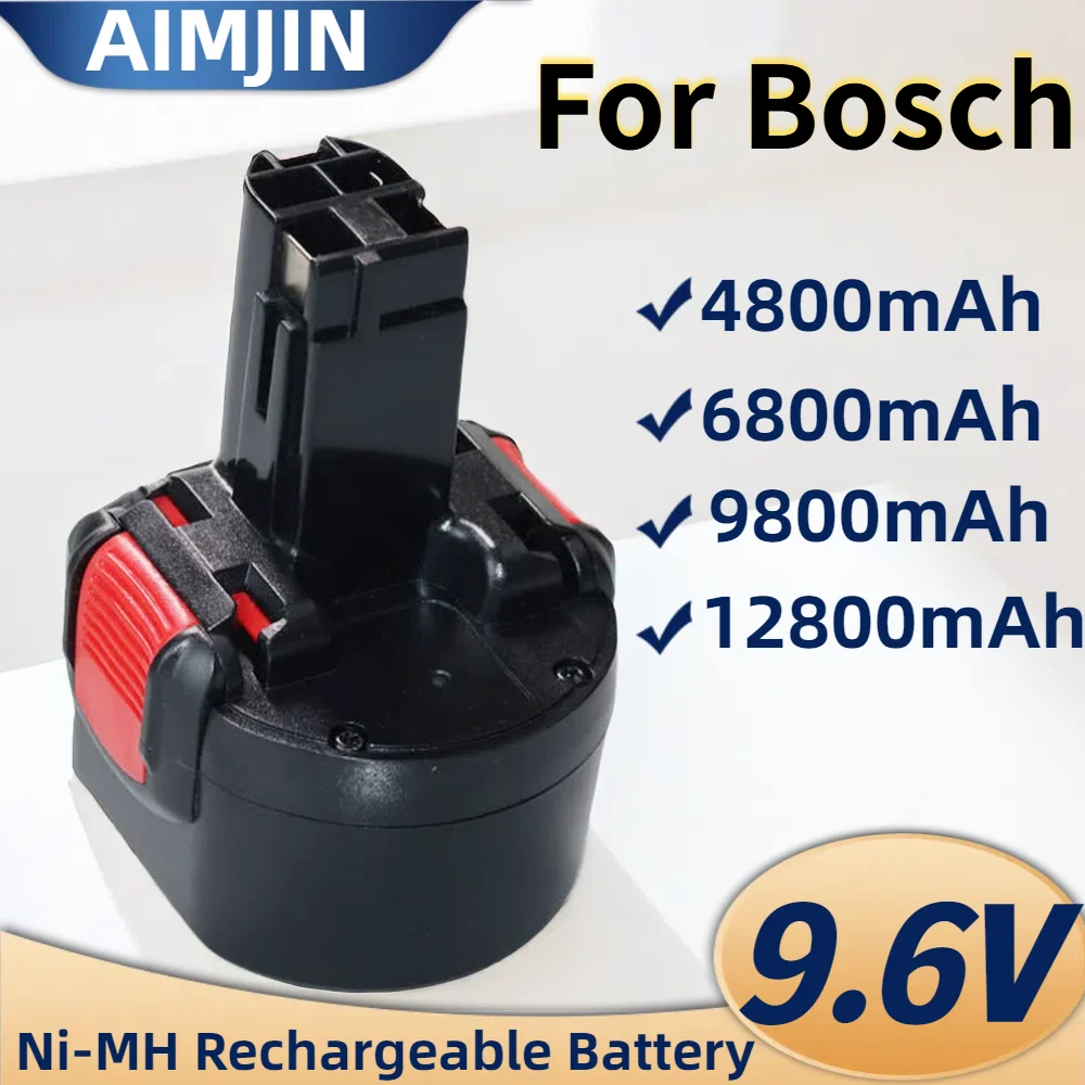 

For Bosch 9.6V 4.8/6.8/9.8/12.8Ah NI-MH Replacement Battery PSR 960 BAT048 BAT100 BAT119 BH984 BPT1041 23609 PSR960 GSR