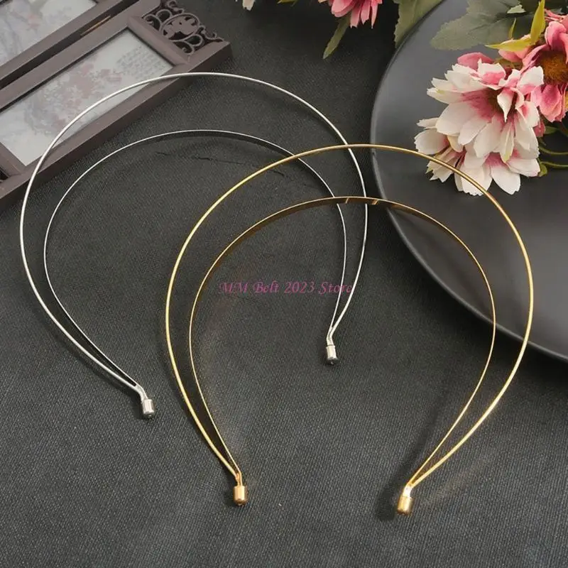 49ME Sun Crown DIY Material Cabelo Hoop Decorativo Dupla Camada Headband