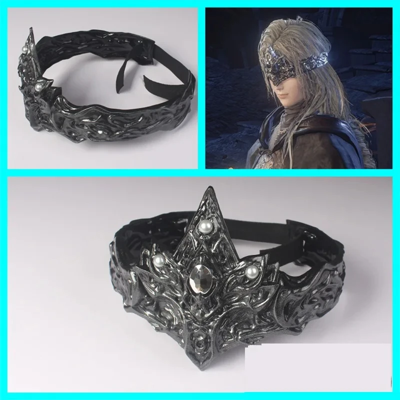 DARK SOULS III Series Fire Keeper Cosplay Crown Mask Eyewear Eyepatch Cos Costumes Face Mask Masquerist Halloween Carnival Props