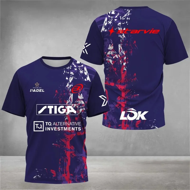 

Printed Breathable Quick Drying Motorcycle Short Sleeve 2024 Fashion Printed T-shirt Large Men's and Women's Sports Short Sleeve