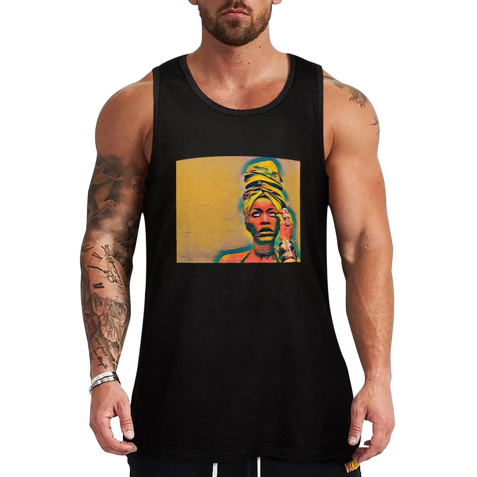 

ANALOG BADU Tank Top Men's clothing bodybuilding for men t shirt