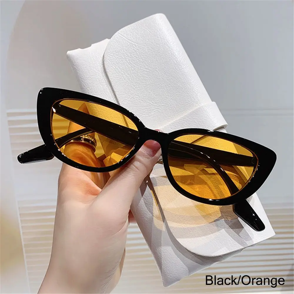 Fashion Vintage UV400 Small Sun Glasses Cat Eye Sunglasses Sunglasses for Women Men Shades