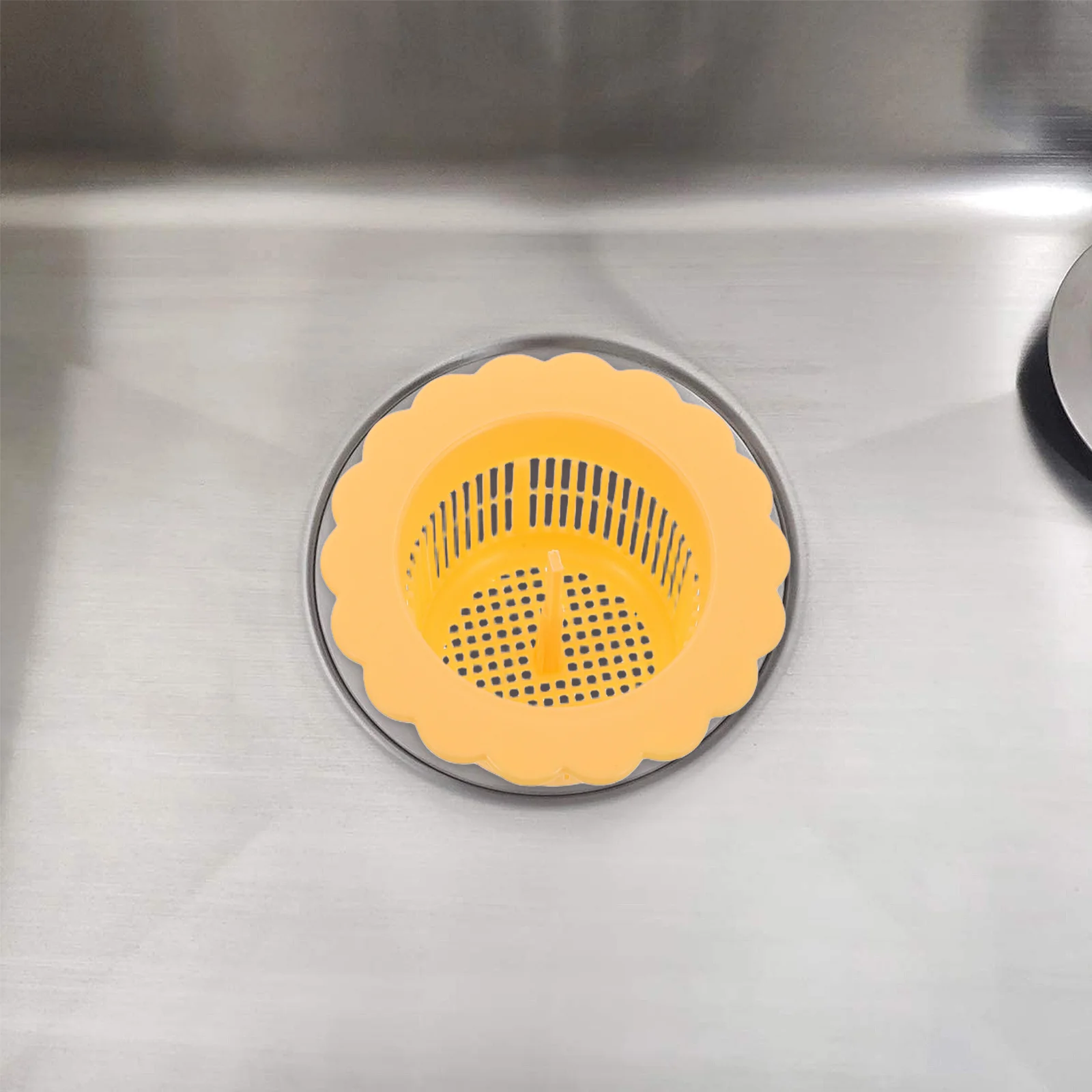 

2Pcs Kitchen Sink Strainer Basket Material Portable Design Effective Clog Prevention Drain Hair Catcher