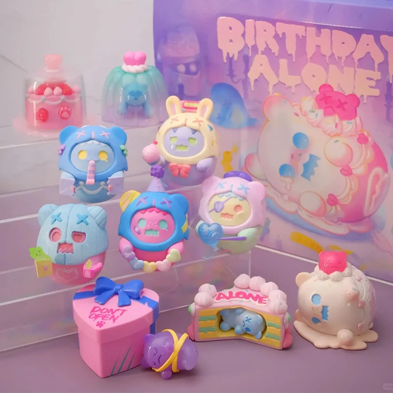 Boîte mystère de la série Birthday Alone pour enfants, Figurines d'anime d'action, Poupées Blind Box, Cadeau d'Halloween pour fille, Trouver authentique Nairobi, Orn Kendwoo