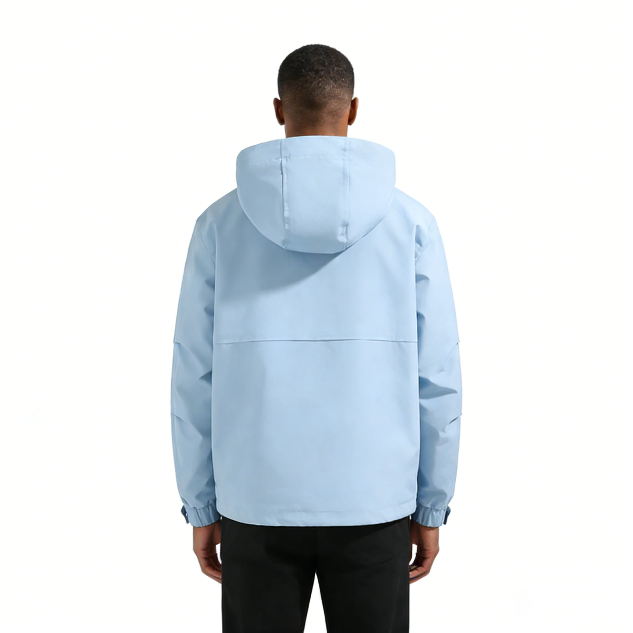 Shapershark 2025 Men's Fall/Winter New Jacket Outdoor Casual Zipper Hooded Jacket Camping Hiking Fashion Windproof Jacket