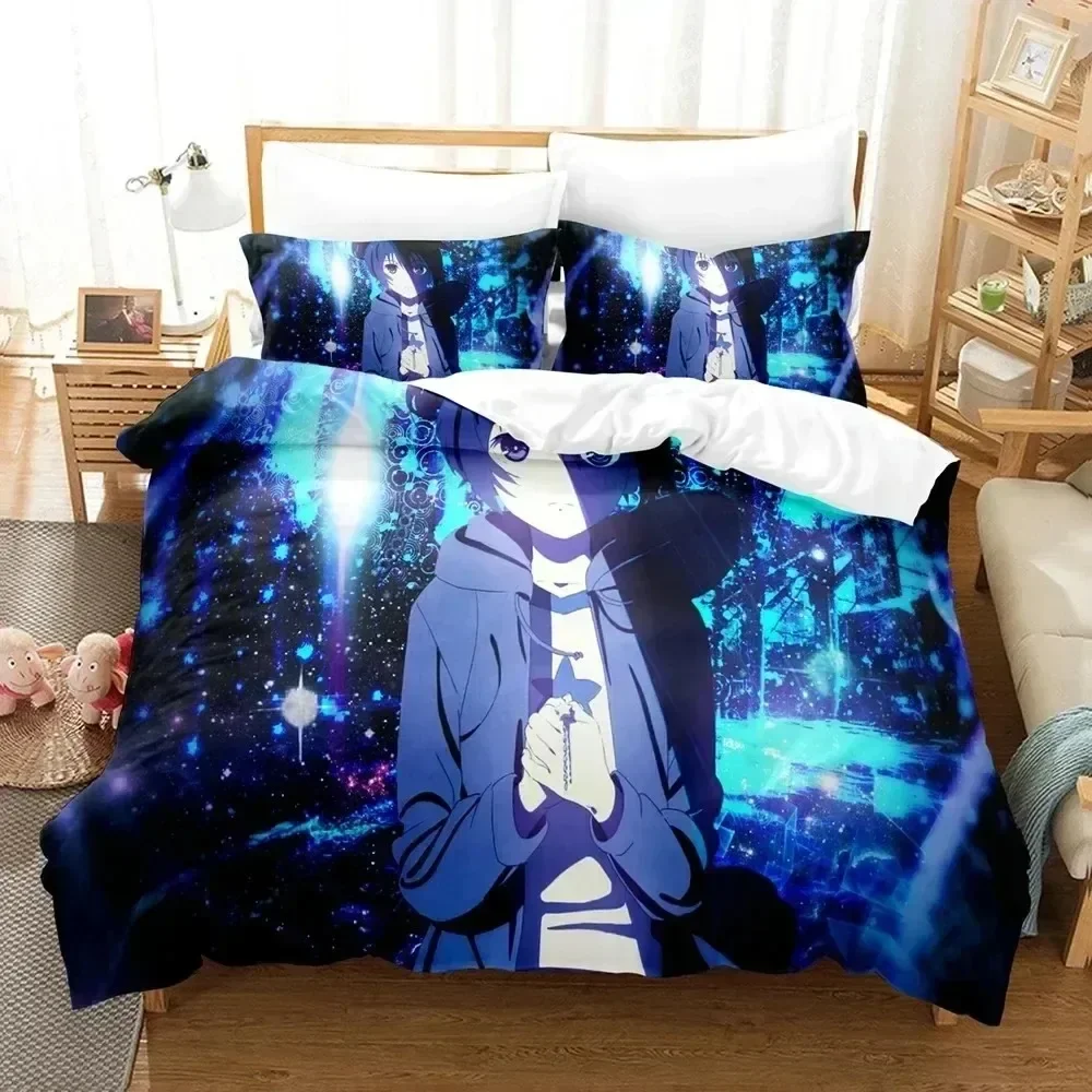 3D Black Rock Shooter Anime Bedding Set Bedroom Soft Modern Bedspreads Comefortable Kids Duvet Cover Quilt Cover And Pillowcase