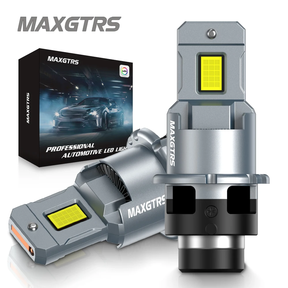 2 lâmpadas de farol led d4s d4r d2r d2s 6000k kit de conversão branca plug and play hid xenon luz substituição canbus livre de erros