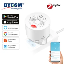 Tuya Zigbee Smart Home Natural Gas Sensor Combustible Household Smart LPG Gas Leakage Alarm Detector Fire Security Protection