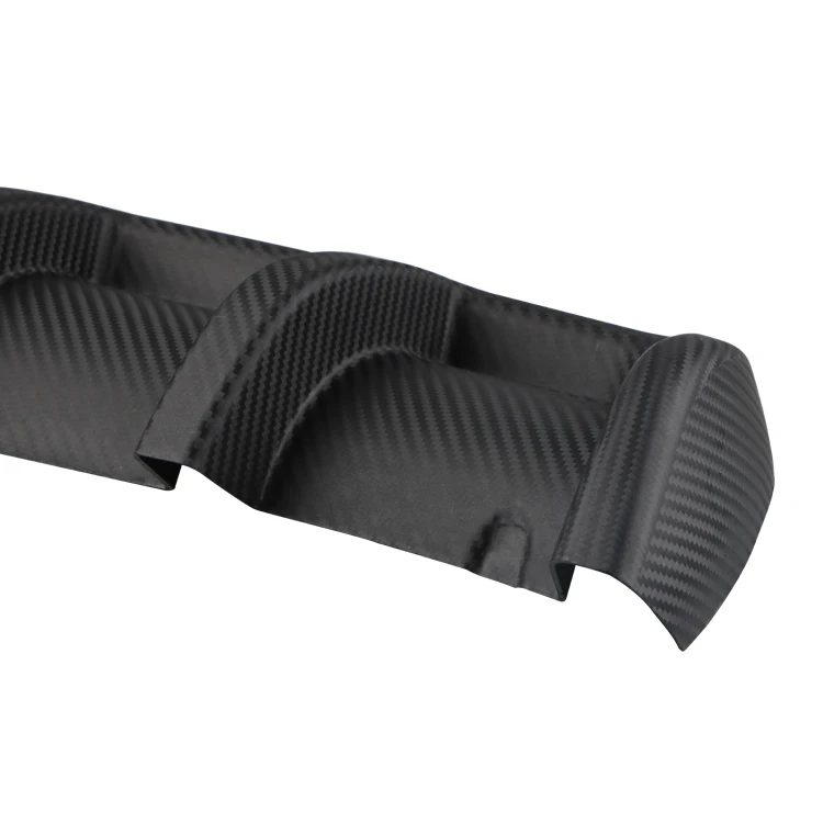 67cm Universal Black Car Rear Bumper Body Kit Shark Fin Chin Spoiler Lip Diffuser