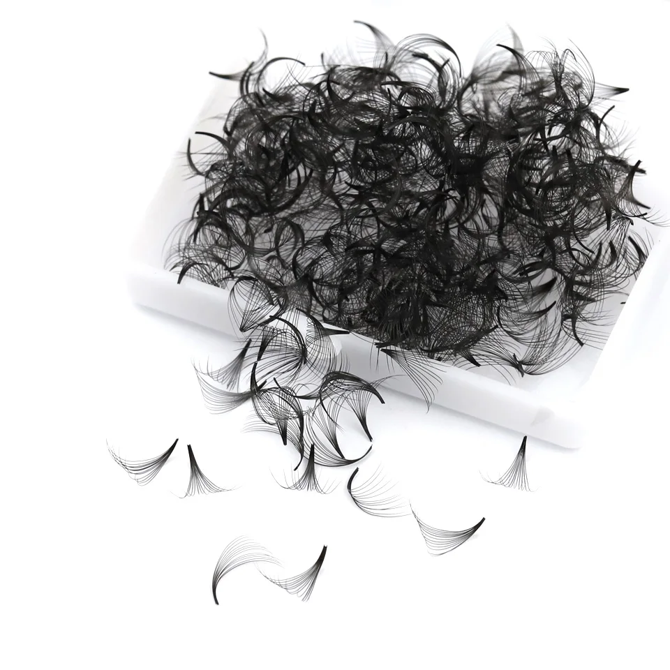 Gemischte lose Fächer wimpern spitze Basis vorgefertigtes Volumen falsche Augen Seiden wimpern Fans dünne schlanke Basis vorgefertigte Volumen Wimpern verlängerungen – Detail 15