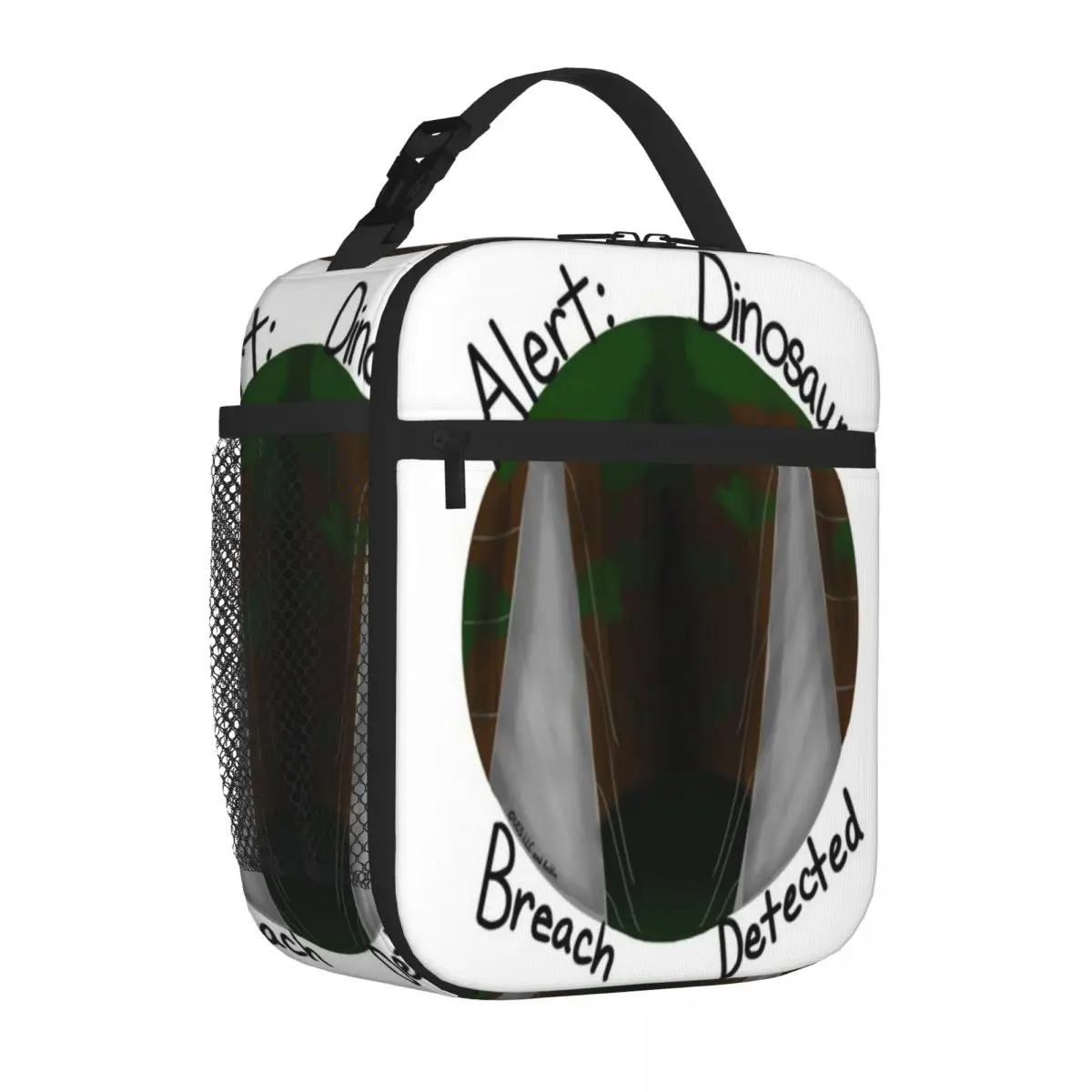 Bestselling ALERT DINOSAUR BREACH DETECTED Sweet Style Canvas Lunch Bag Classroom Meal Sports Lunch Bag