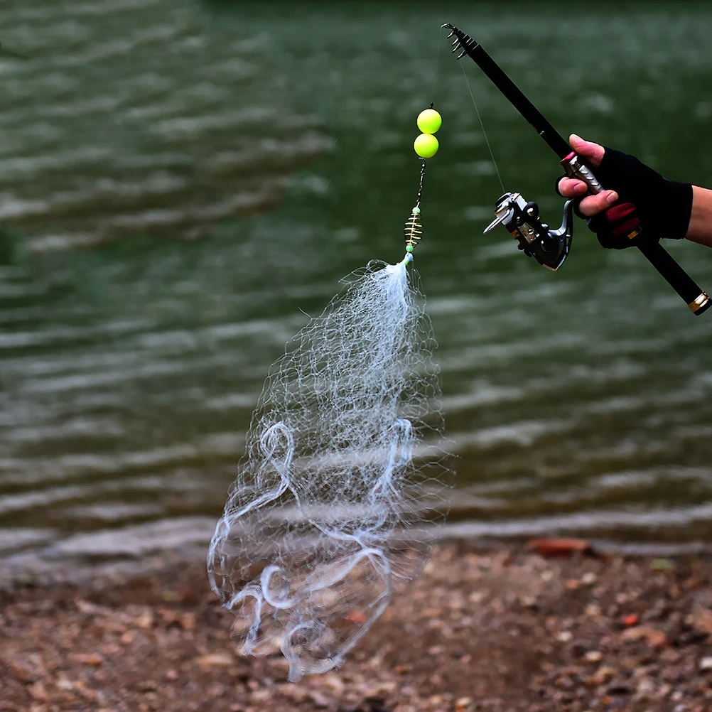 

For For Rod Cast Bait Replacement Fishing Net Trap 62Mm Hole Strong Durable Replacement Fishing Mesh Safe Easy