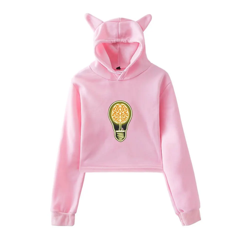 

Mark Rober Merch Vintage 90s Streetwear logo Hoodie Hoodies Sweatshirts for Girls Cat Ear Crop Fashion Sports Pullover