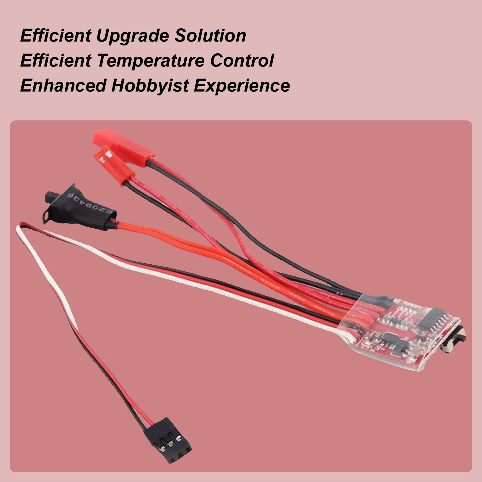 

Brushed ESC Speed Controller High Efficiency Multi-level Current Adjustment RC Models Bidirectional Brushed ESC For Boat