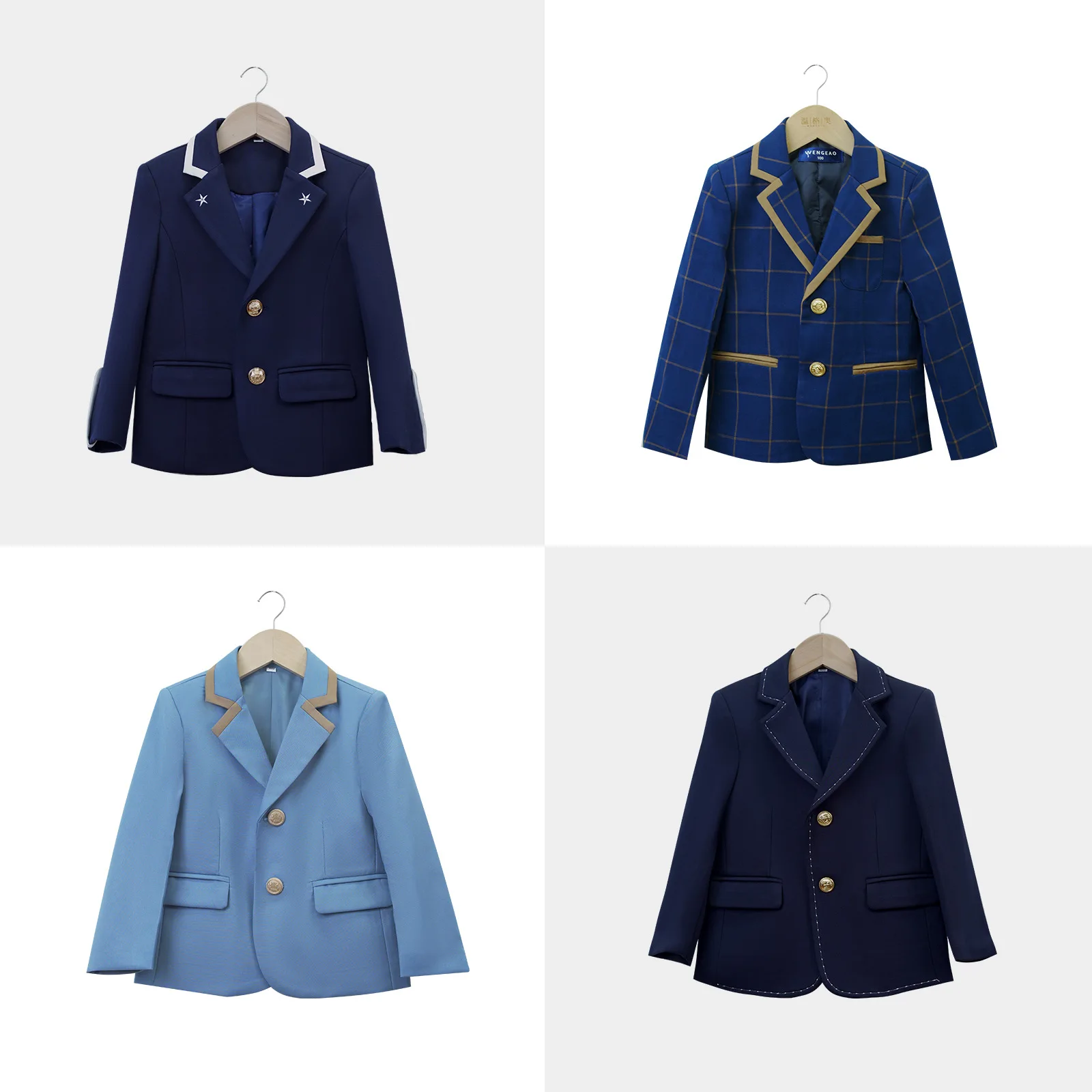 Spring and autumn uniforms for men and women adults and children's British-style single-piece suits for the academy