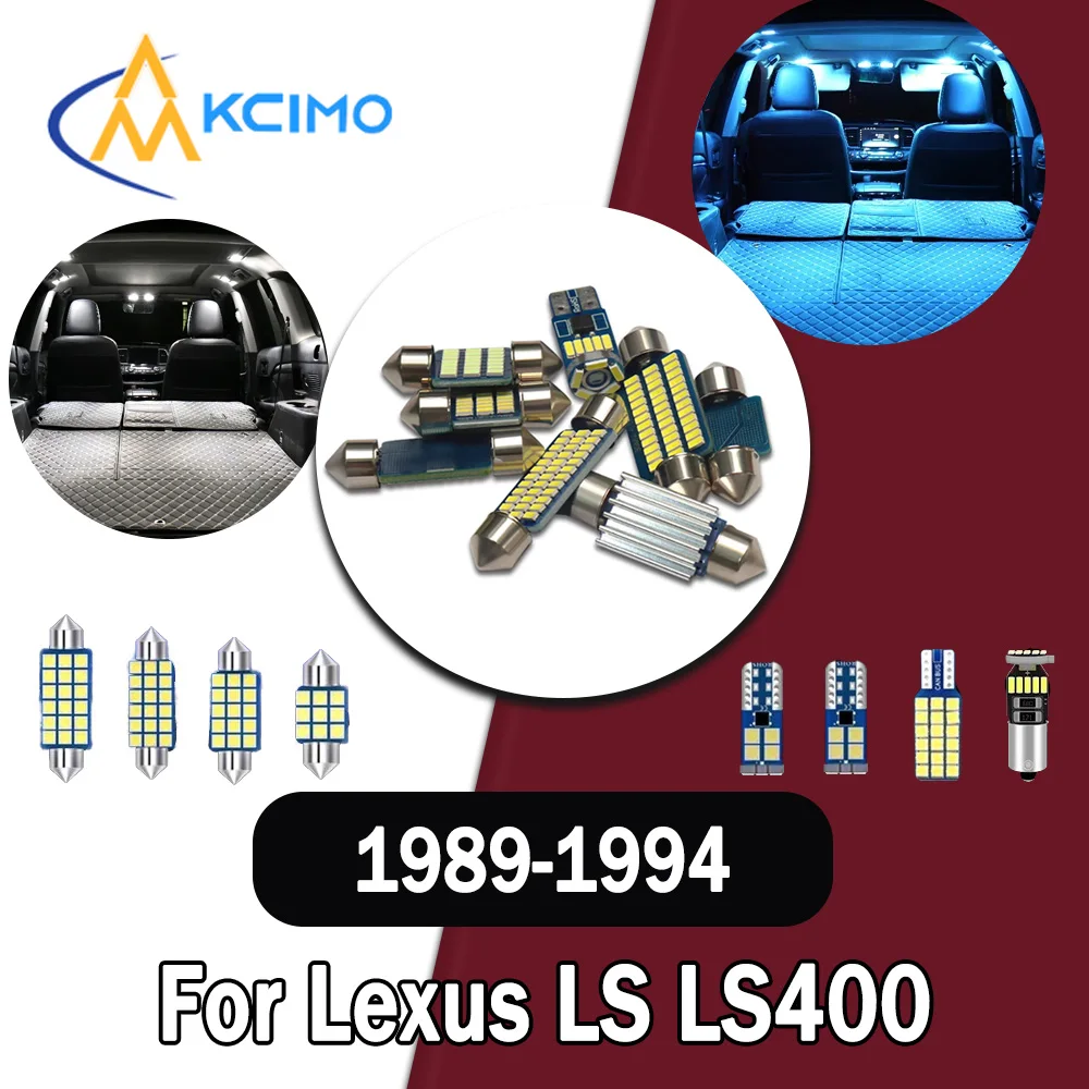 

Long lifespan CANBUS LED Interior Lights-Bright Dome Map Door Reading Kit for Lexus LS LS400 1989-1994 High Quality Easy Install