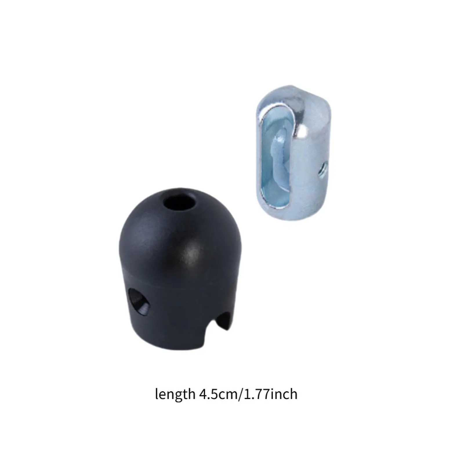 Gym Machine Cable Stoppers Rubber Ball Replacement Solid Steel Terminal Connector Fit 5mm for Cable Machine Gym