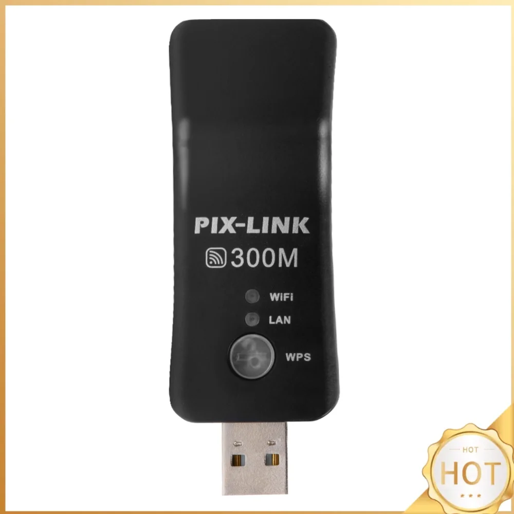 Network Card RJ45 WPS Repeater AP Multi-function Hot Sale WiFi Adapter 300Mbps Wireless Receiver USB TV WiFi Adapter